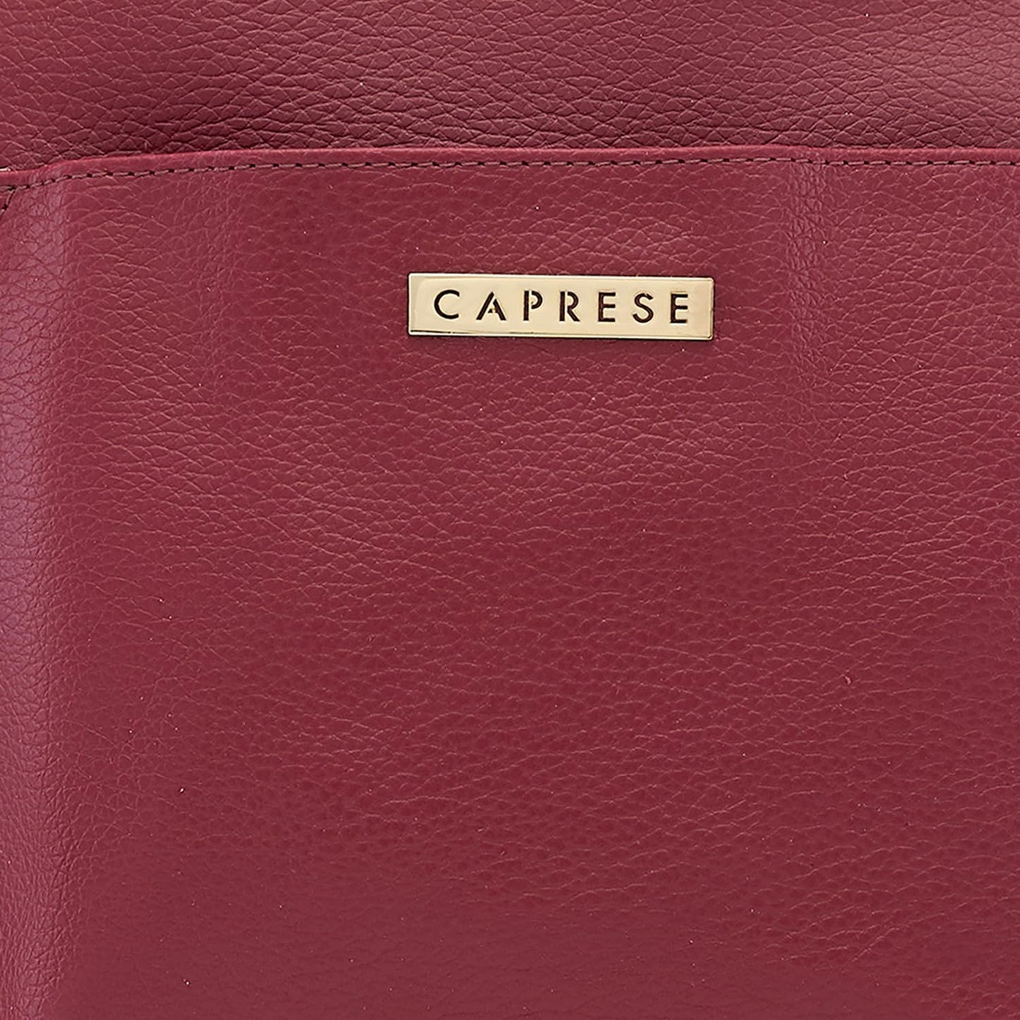 Caprese Andrea Tote Bag, Medium-Burgundy | Stylish Handbag for Women | Spacious, Versatile Office & Daily Essentials Tote | Top Zip Closure