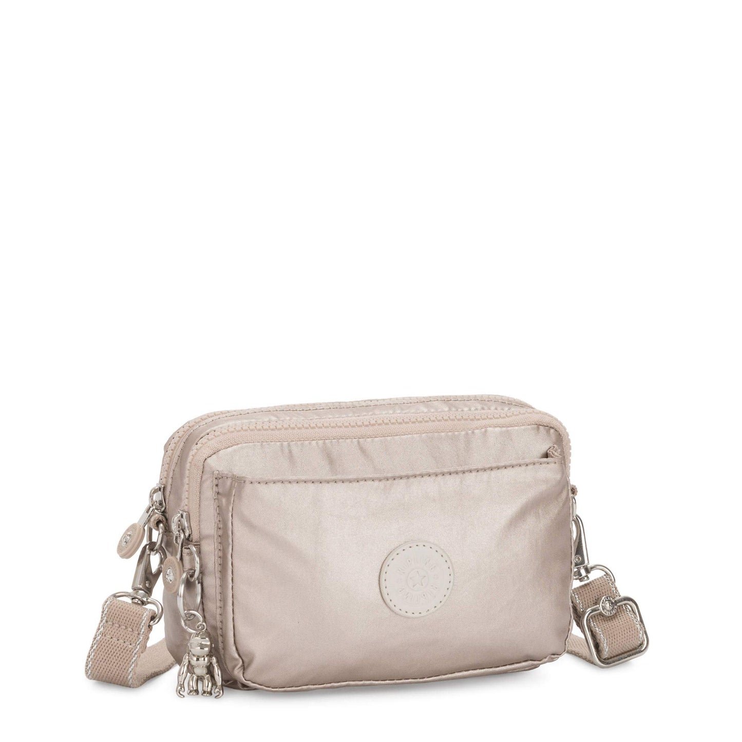 Kipling Women's Abanu Mini 2-in-1 Convertible Crossbody Bag, Metallic Glow, One Size