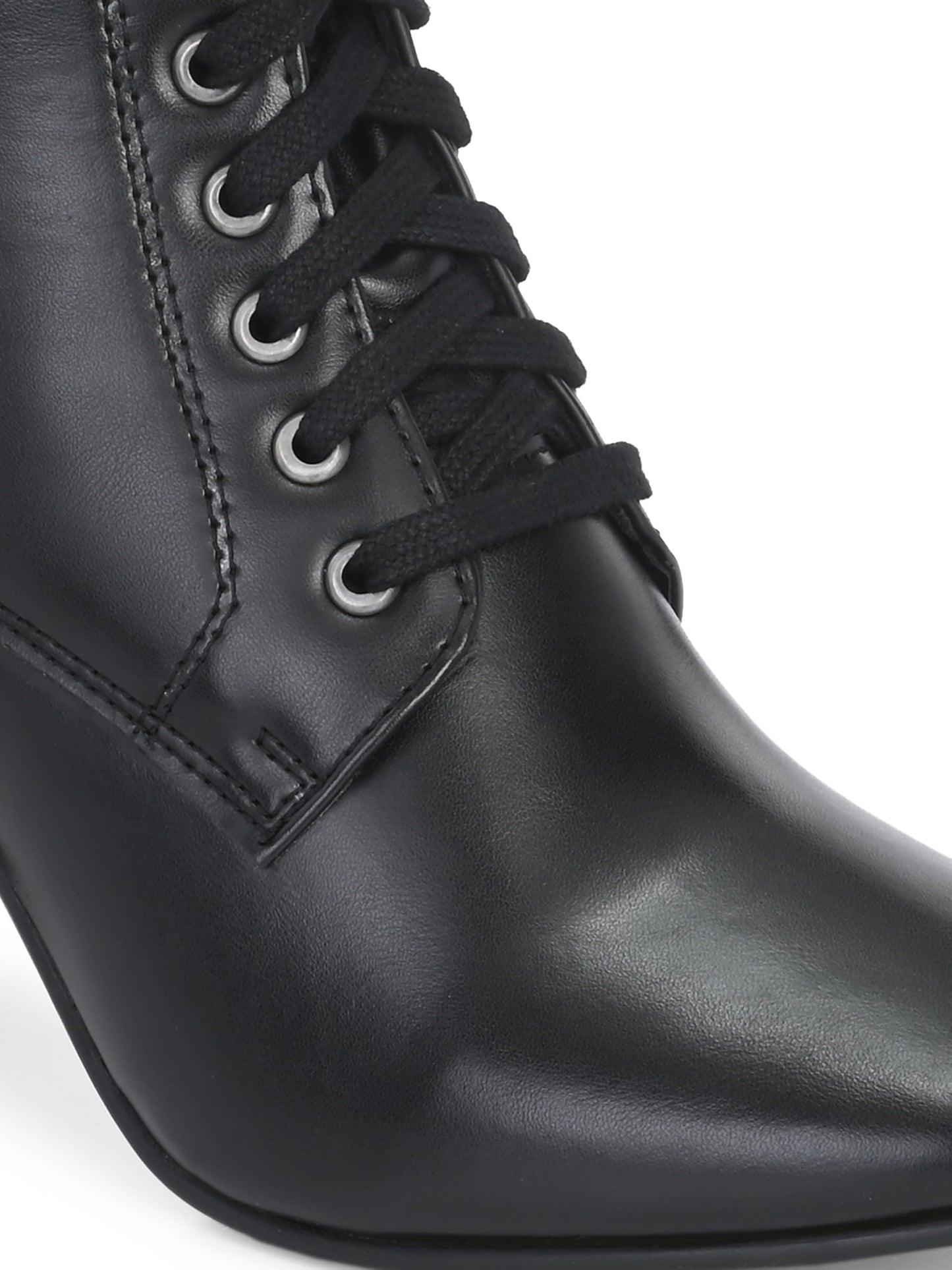 Delize Black women High Heel derby Boots 66732-39