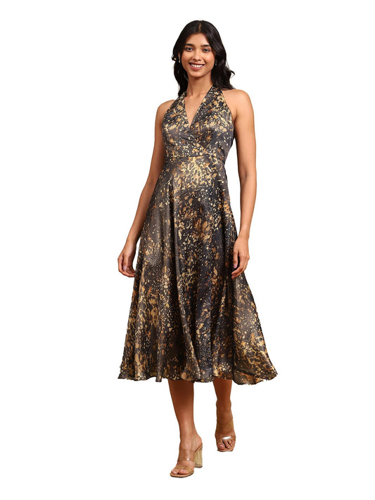 Label RITU KUMAR Olive Print Dress