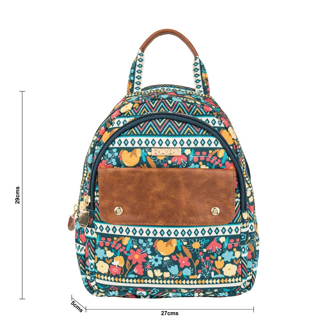 Chumbak Backpack for Women | Stylish Canvas Laptop Bag | Office Bag, College Essentials, and Travel Backpack for Girls