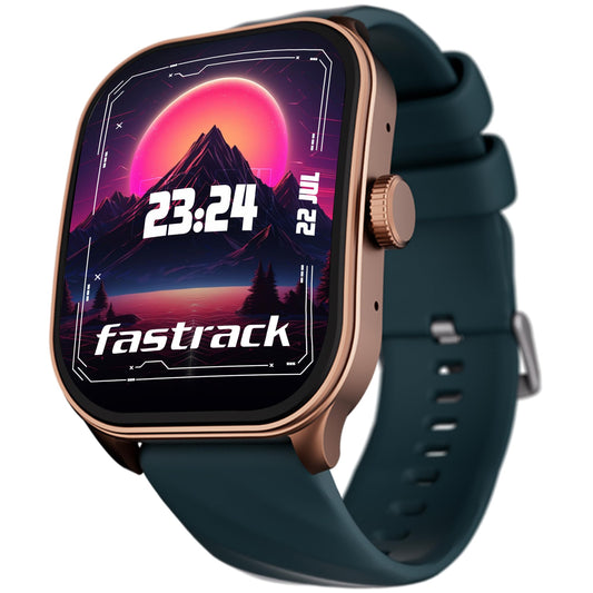 Fastrack Limitless FS2 Pro 1.96" AMOLED Smart Watch with BT Calling, AI Voice Assistant, 100+ Sports Modes, 5-Day Battery, Fast Charge, Health Tracking, – Smartwatch for Men & Women (Teal)