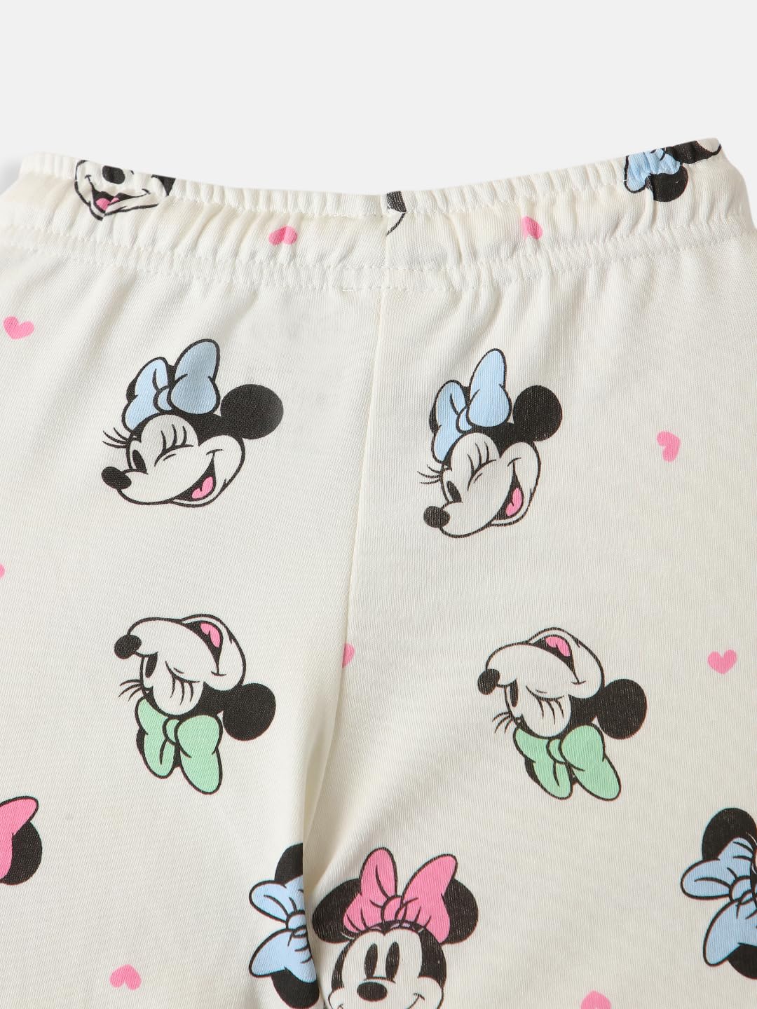 Nauti nati Girls Cotton Disney Printed T-shirt and Trackpant Co-ord Set