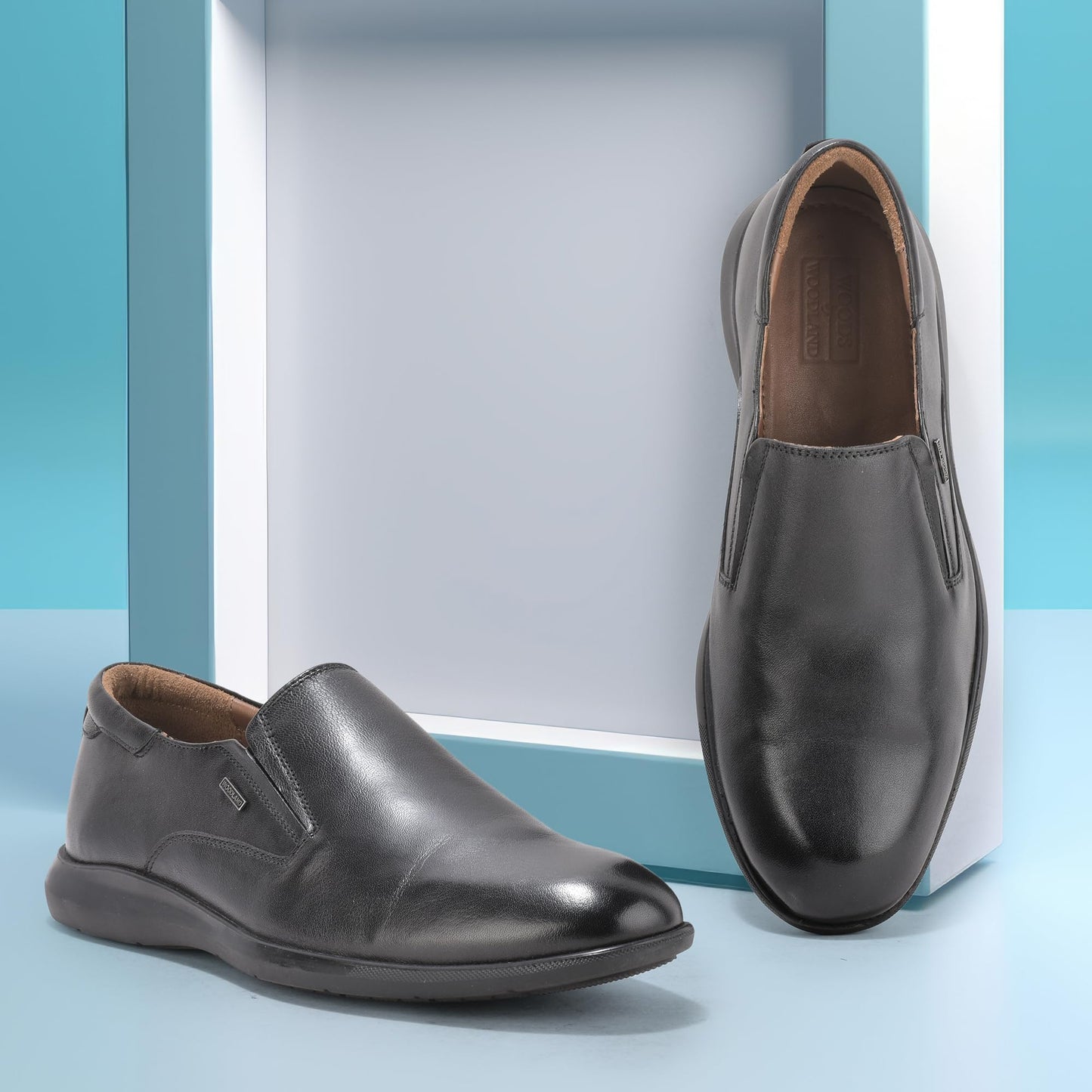 Woodland Men's Black Softy Formal Shoes -6 UK (40EURO) (OGW 6209024)