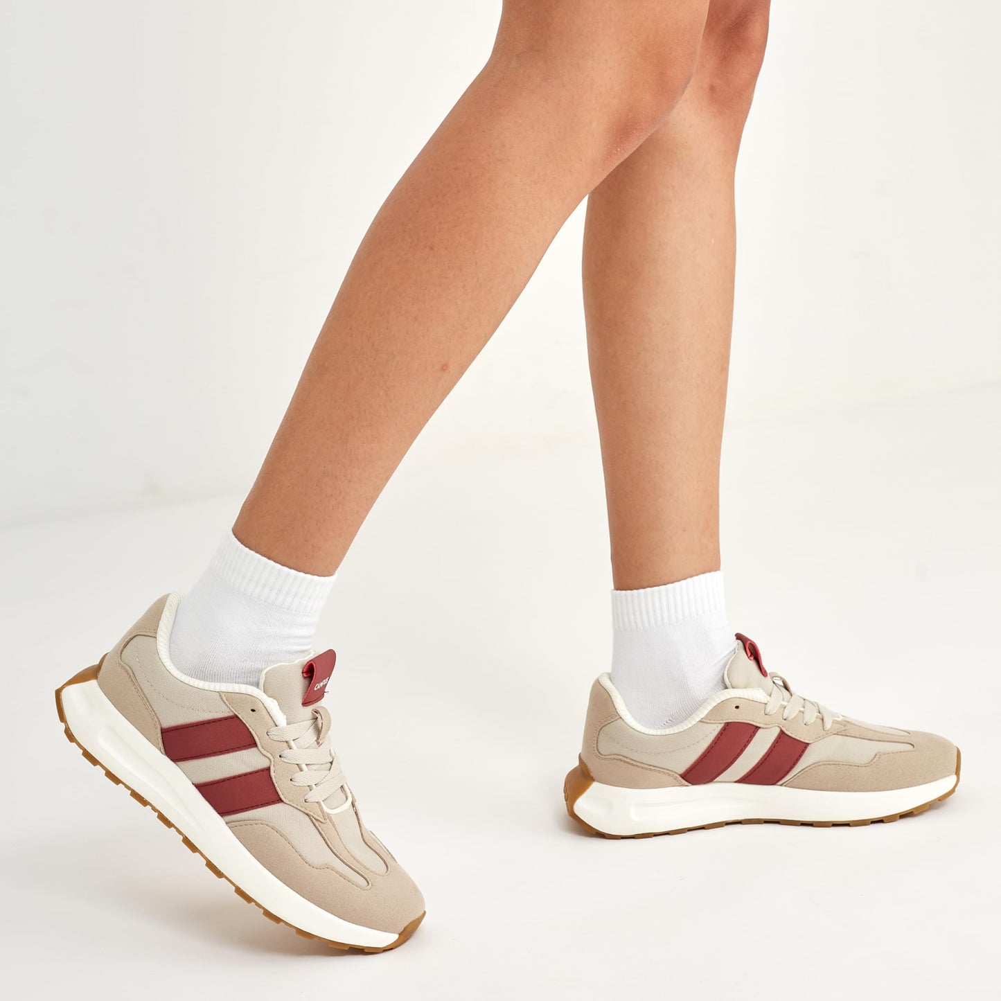 Campus Women Grit Fog/Apl Butr Sneakers - 4Uk/India, Beige, 4 UK
