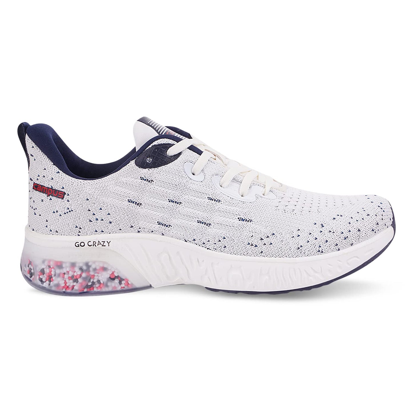 Campus Men's Rim Running Shoes Off WHT/Navy - 7UK/India