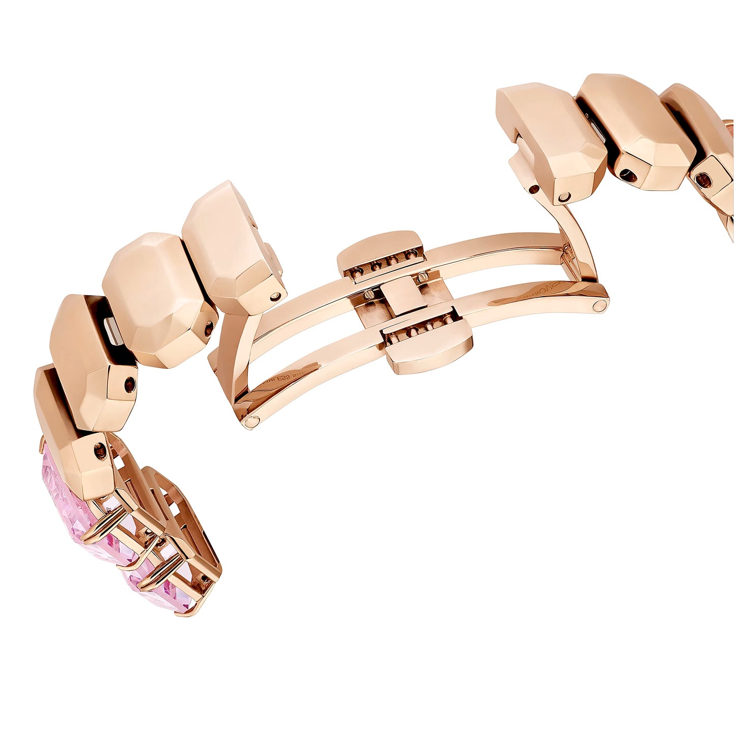Swarovski Millenia Watch, Octagon Cut Bracelet, Pink, Rose Gold-Tone Finish