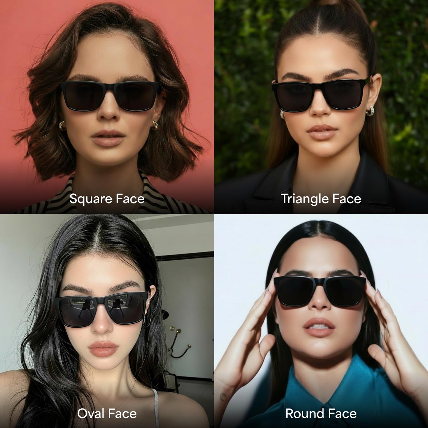 Vincent Chase By Lenskart | Black Full Rim Square | Polarised Stylish Sunglasses | 100% UV Proctected | For Men & Women (Medium, VC S13973)