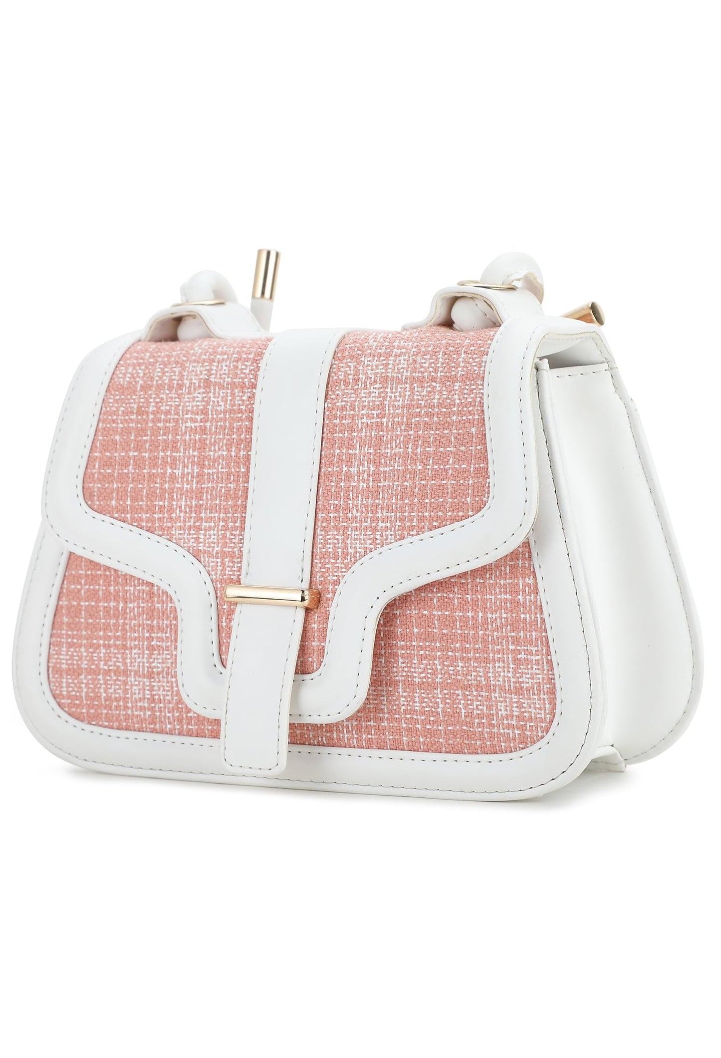 RASHKI AURA- Womens Crossbody Vegan Leather Handbag | Spacious | Unique Shape | Party Purse | Magnetic Button Closure