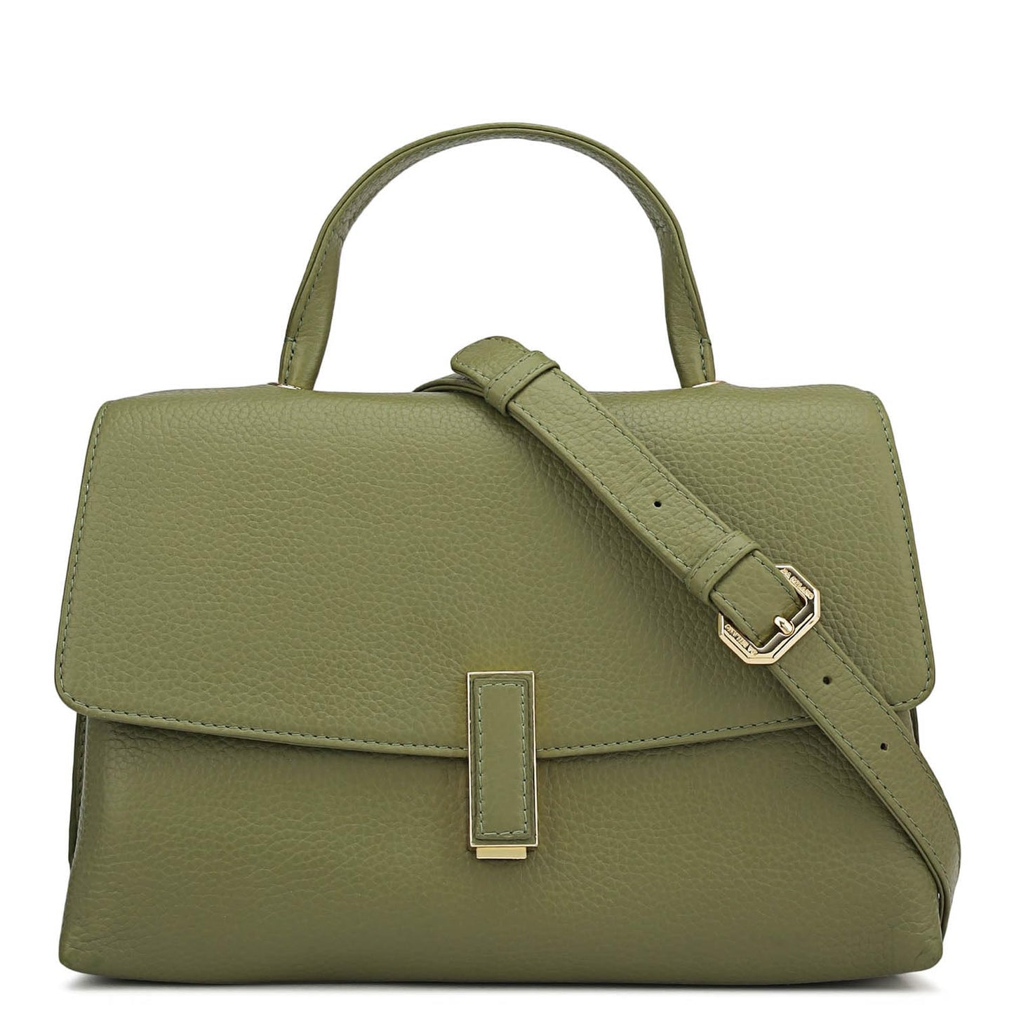 Da Milano Leather Satchel for Women - Green