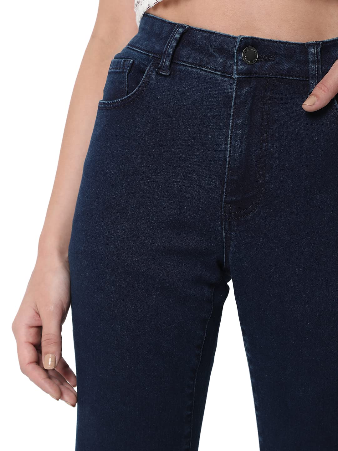 VERO MODA Women's Bootcut fit Blue Classic Jeans_30
