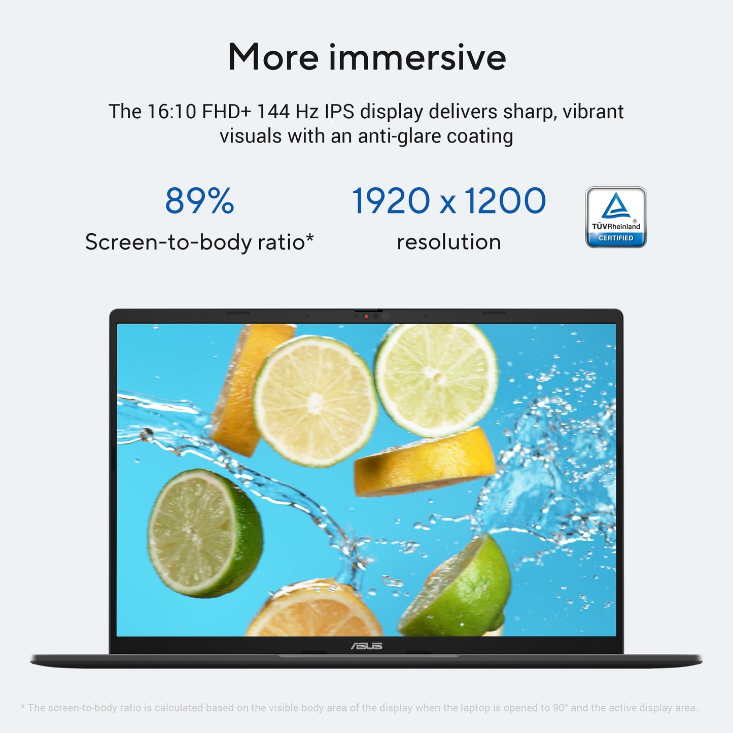 ASUS Vivobook S16,14th Gen, Intel Core 5-210H,Metallic Design Laptop(Intel UHD iGPU/16GB RAM/512GB SSD/FHD+/16""/144Hz/Windows 11/M365 Basic(1Year)*/Office Home 2024/Matte Gray/1.7Kg) S3607VA-RP113WS