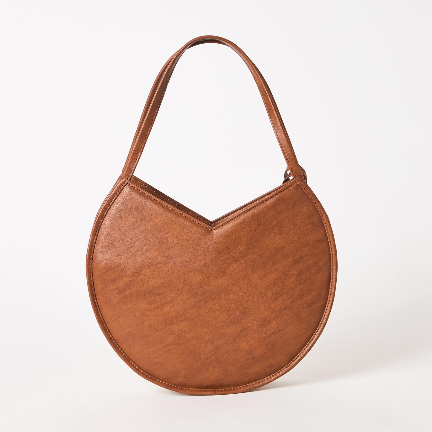 Chumbak Amalfi Tote Bag, 5.5L, Tan, PU Outer with Polyester Lining, Spacious Shoulder Bag with Kashmiri Motif, Kashmir Trails Collection