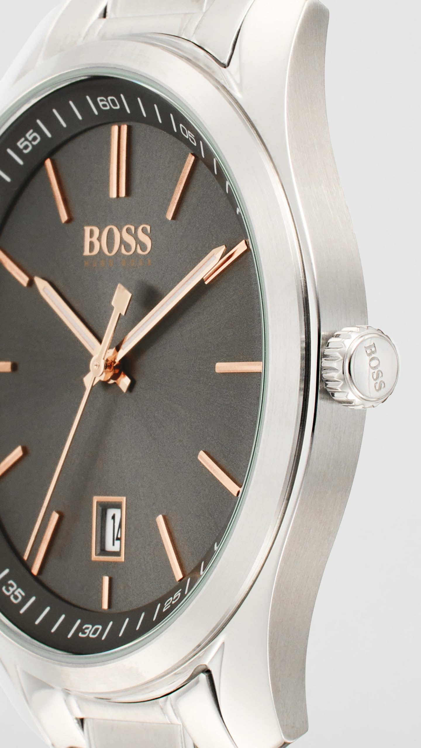 BOSS Hugo Stainless Steel Circuit Analog Gray Dial Men's Watch-1513849