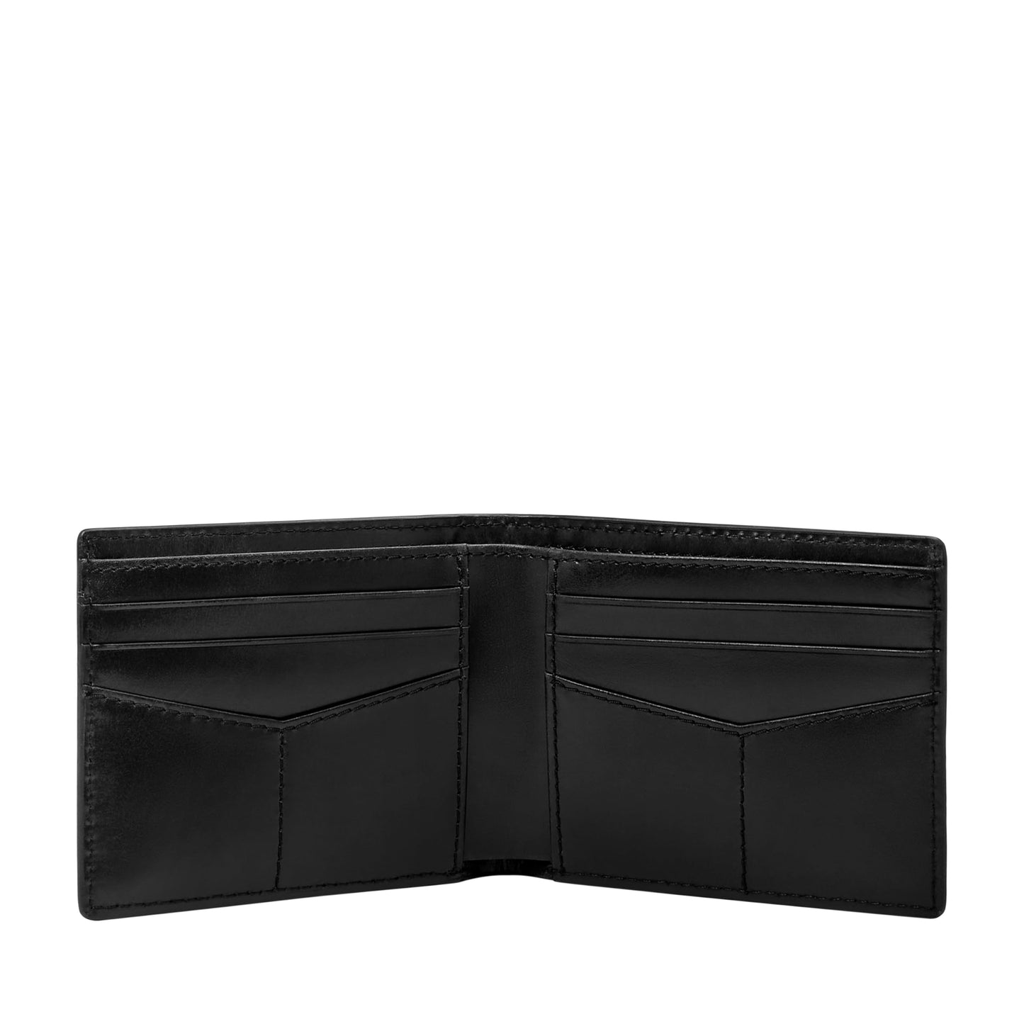 Fossil Mens Leather Derrick Black Wallet ML4703001