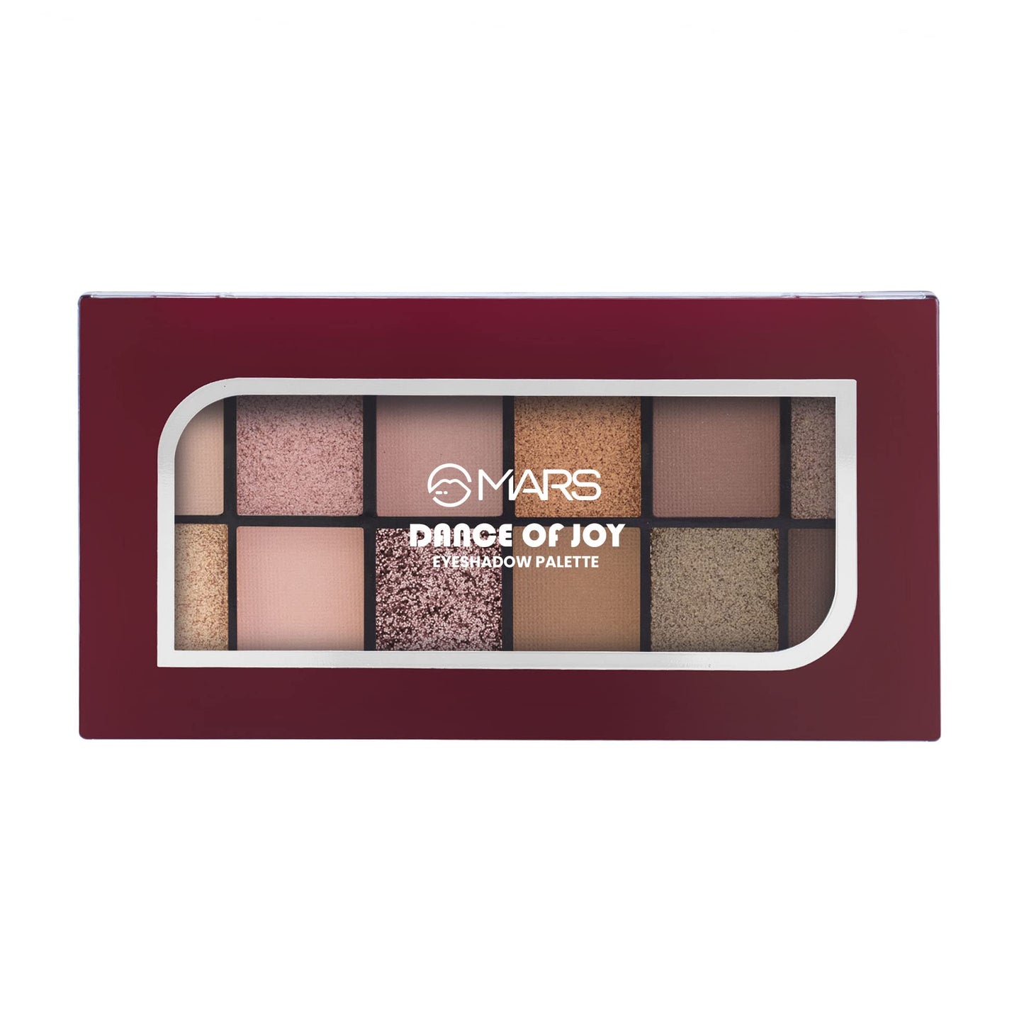 MARS 12 Shades Dance of Joy Eyeshadow Palette | Highly Pigmented and Blendable | Multicolor | Matte and Shimmer Finish 01-Multicolor (13.2g) (Shade-02)