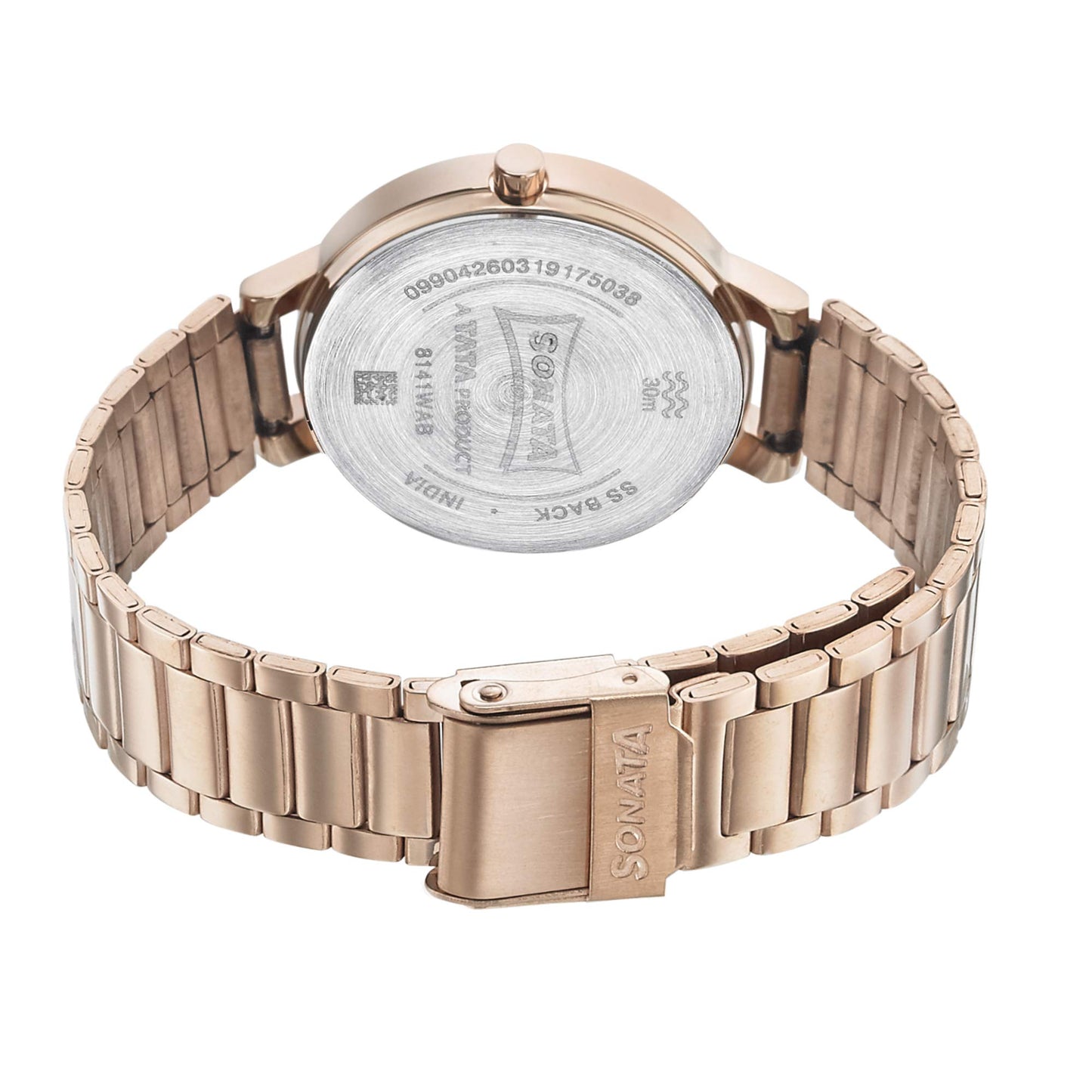 Sonata Play Analog Rose Gold Dial Women's Watch-NN8141WM01/NP8141WM01