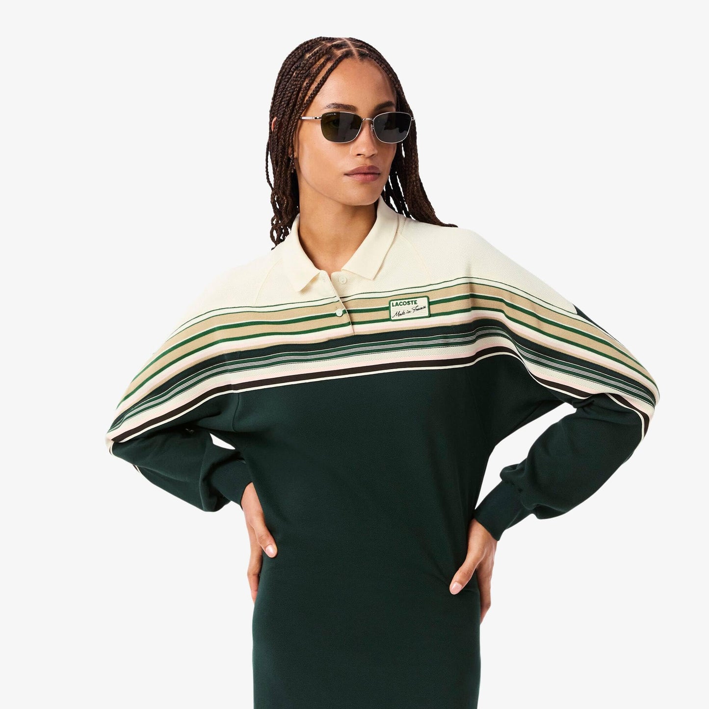 Slim Fit French Made Pique Dress