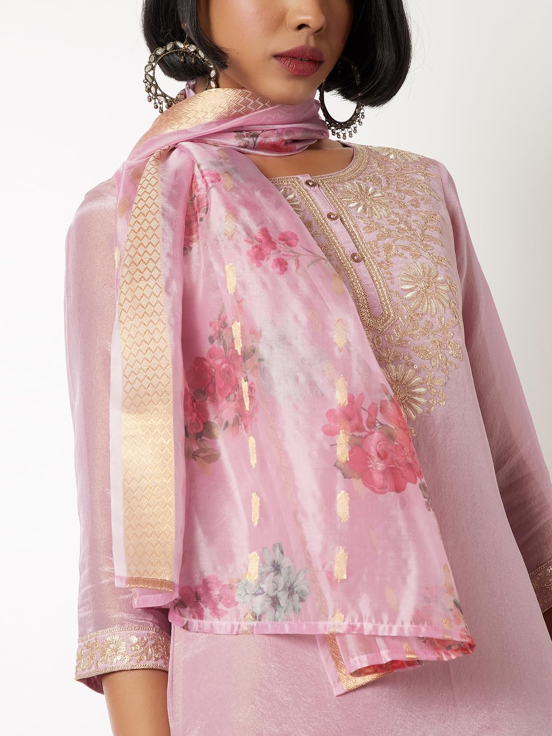 Max Women's Cotton Blend Kurta Set