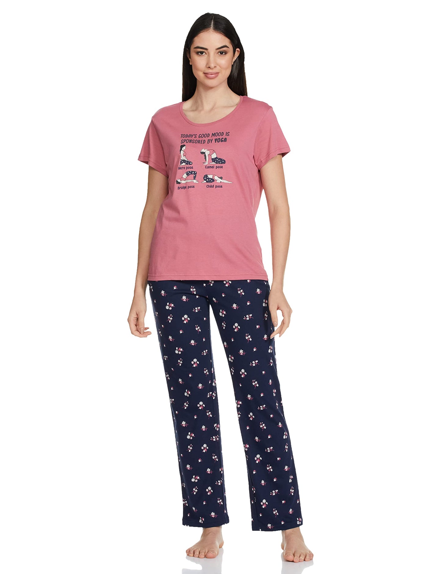 Max Women Printed PJ Set (SP23CS01CORAL)_XL