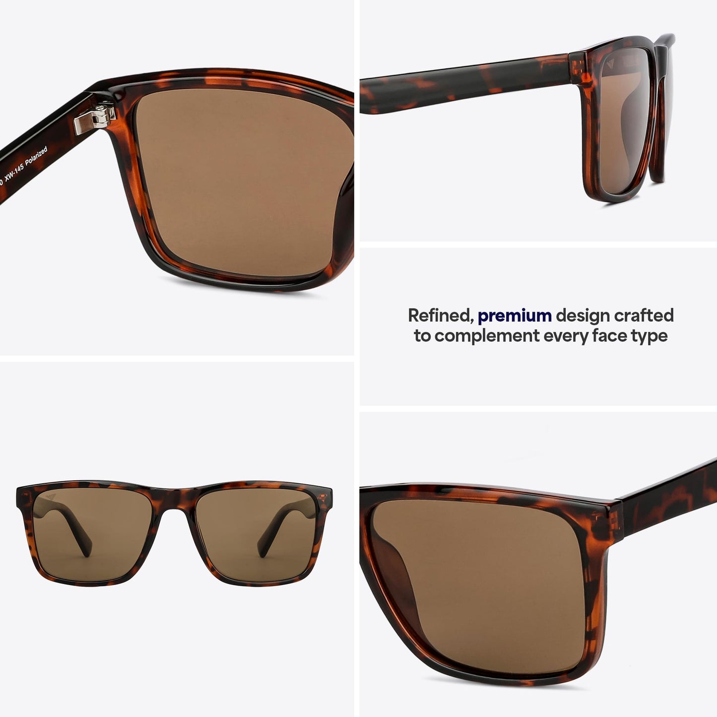 Vincent Chase By Lenskart | Full Rim Square| Polarized Stylish Sunglasses | 100% UV Protected | For Men & Women | VC 5147/P