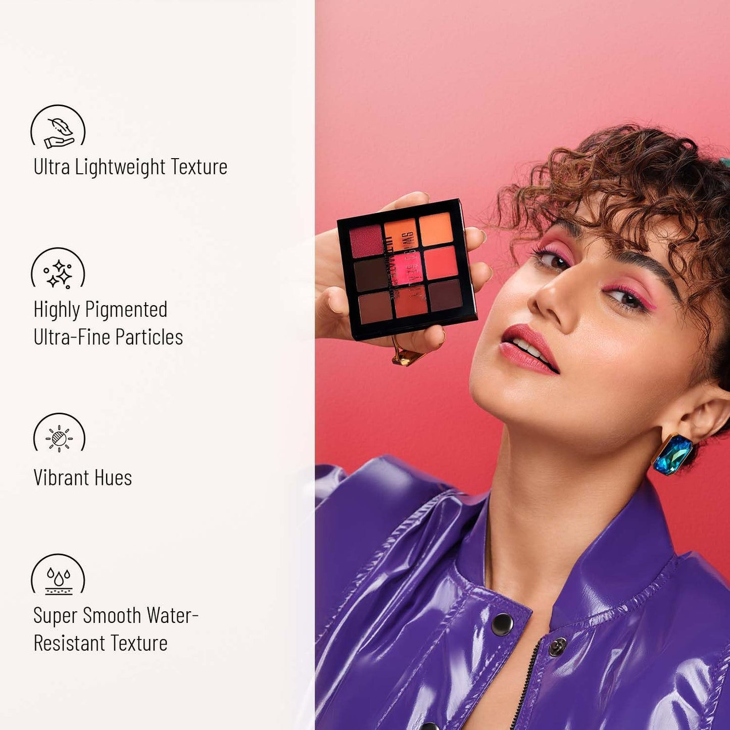 Swiss Beauty Ultimate 9 Pigmented Colors Eyeshadow Palette Long Wearing And Easily Blendable Eye Makeup Palette Matte, Shimmery And Metallic Finish - Multicolor-03, 6G