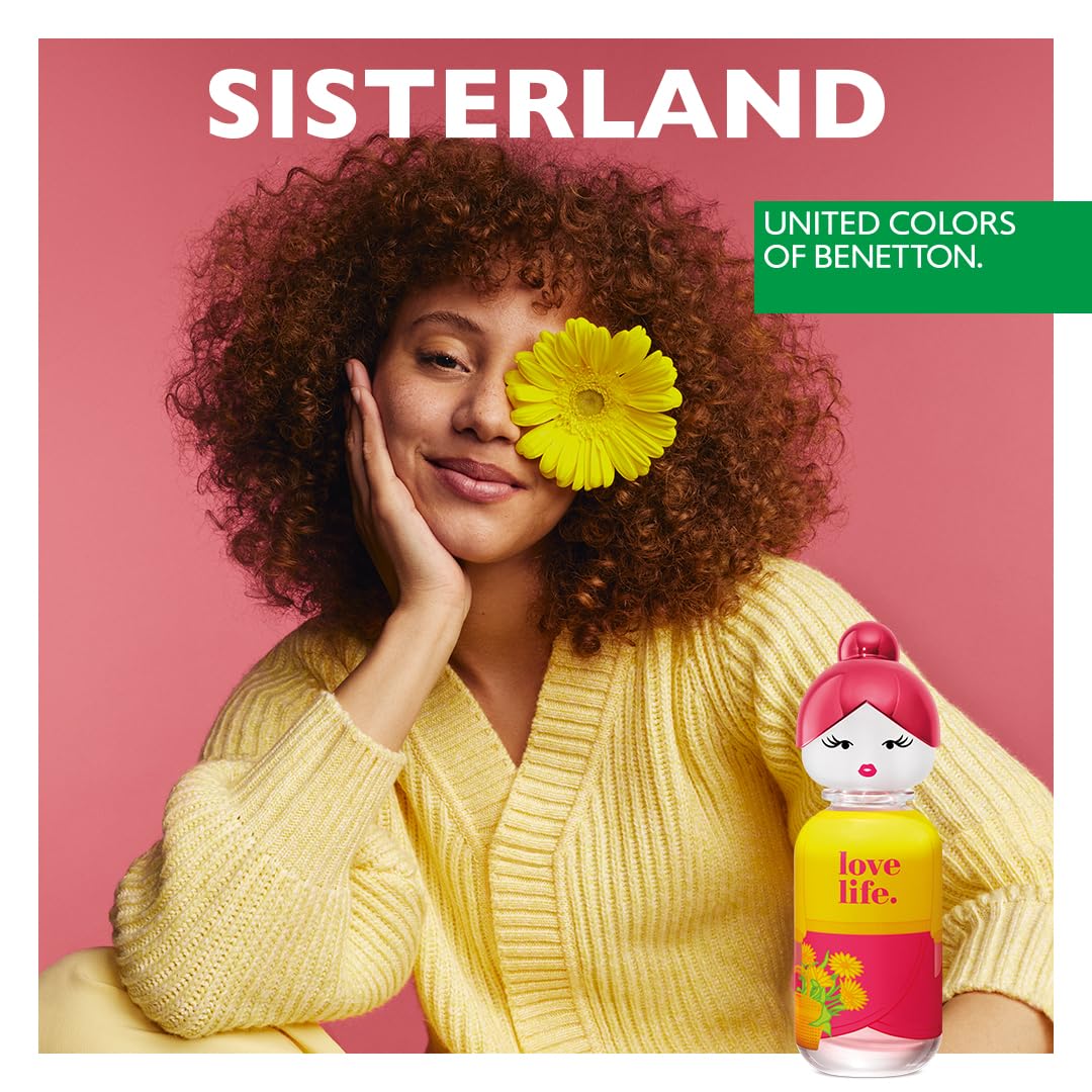 United Colors of Benetton Sisterland Yellow Peony Eau de Toilette - 80ml
