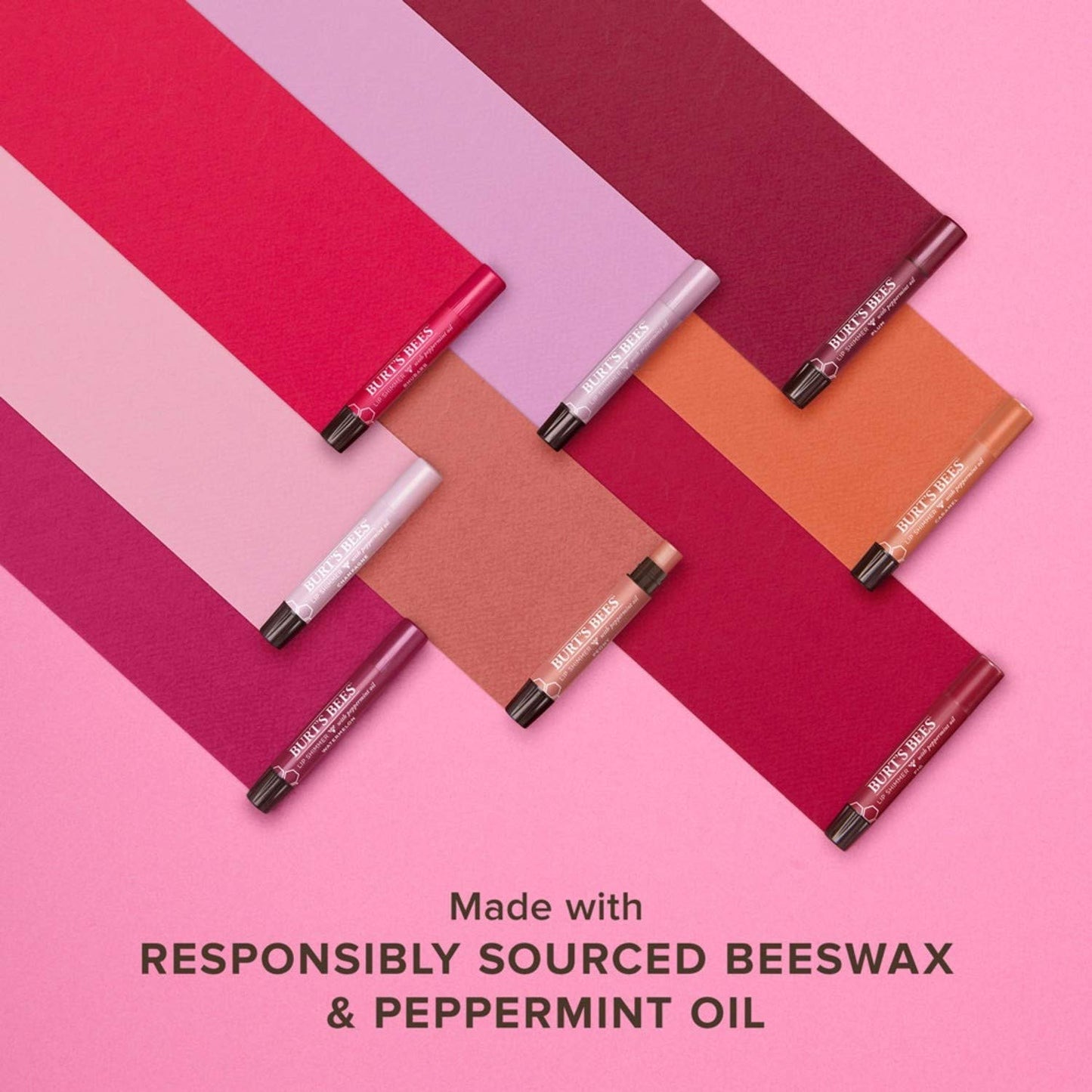 Burt's Bees 100% Natural Moisturizing Lip Shimmer, Champagne, 1 Tube