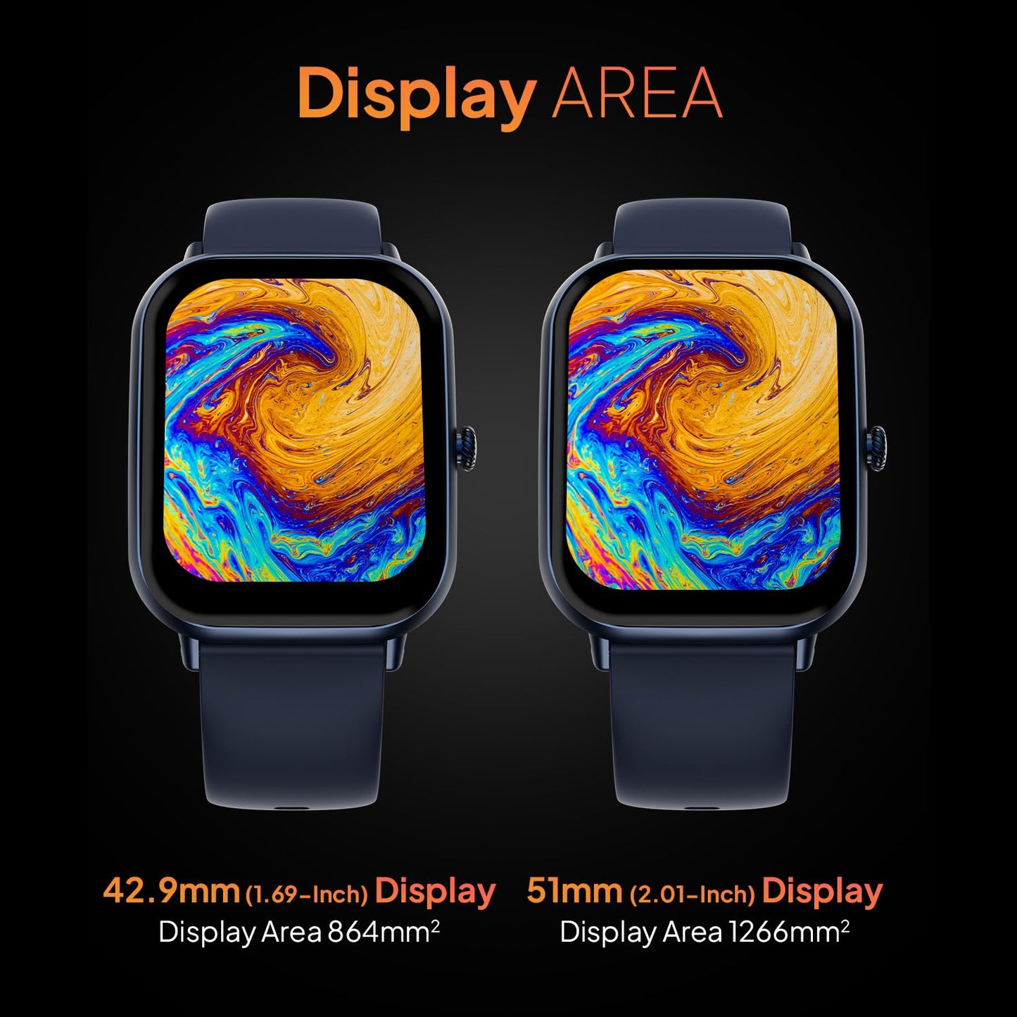 Fire-Boltt Ninja Call Pro Max Smart Watch 2.01 inch Display, Bluetooth Calling, 120+ Sports Modes, Health Suite, Voice Assistance (Navy)