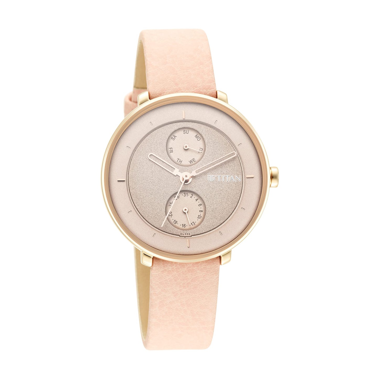 Titan Pastel Dreams Brown Dial Analog Leather Strap Watch for Women-NS2651WL06