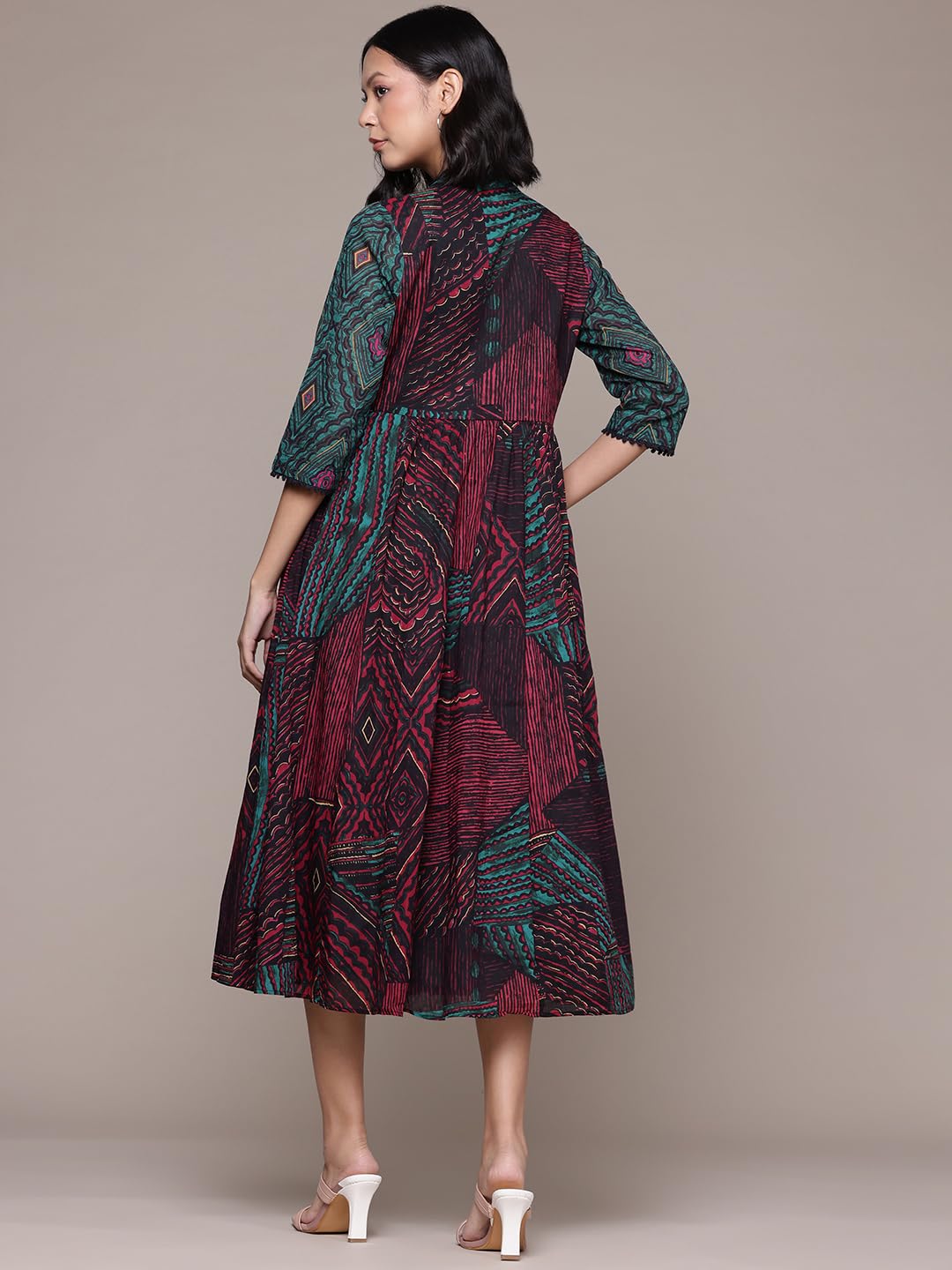 Aarke Ritu Kumar Pink Chimera Shirt Dress