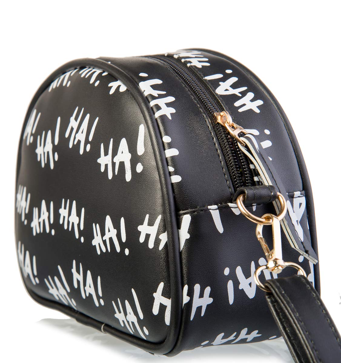 SACCI MUCCI Women's Sling Bag or Women's Cross-body Bags - Ha Ha Graffiti Doodle Art (Black)