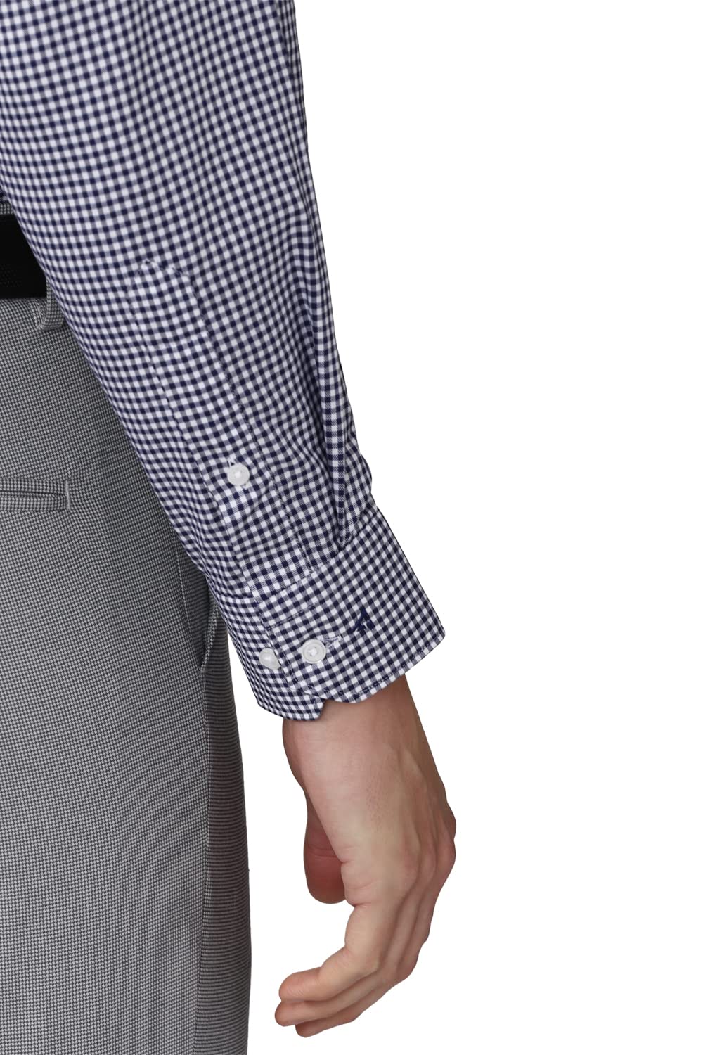 Van Heusen Men's Slim Fit Shirt (VHSFFSLB293543_Navy 42)