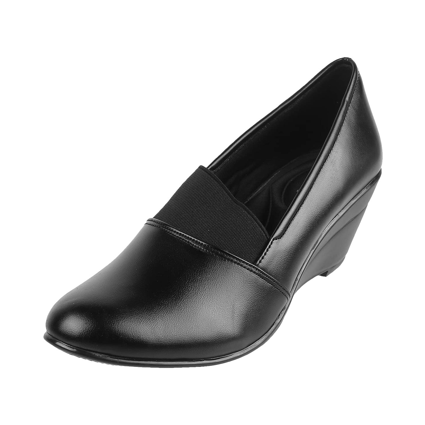 Metro Women's Black Faux Leather Fashion Heel Pumps UK/6 EU/39 (31-4801)