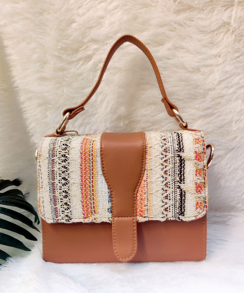 Handcrafted Tan Sling - SaumyasStore