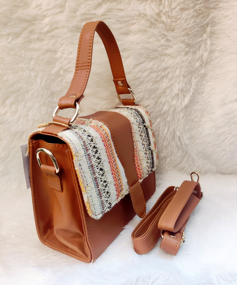 Handcrafted Tan Sling - SaumyasStore