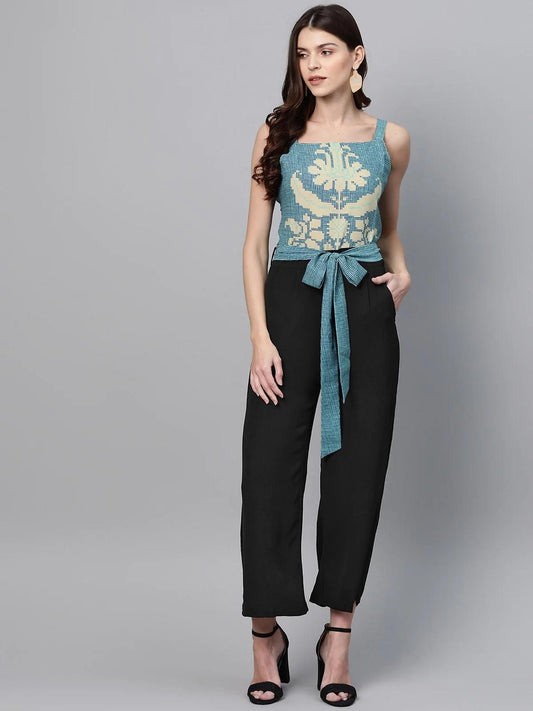 PANNKH  Multicolor Printed Yoke Jumpsuit