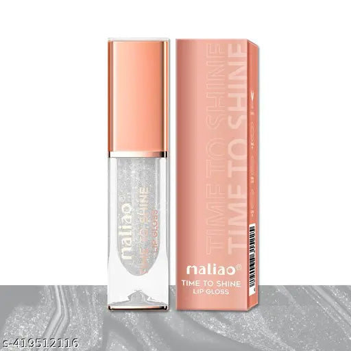 Maliao Time to Shine Lip Gloss - Glossy Brilliance for Stunning Lips (013-TRANSPARENT)