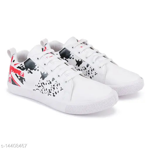 Bersache Men White Casual Sneakers Shoes