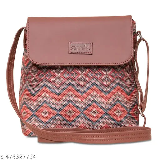 Zouk Gwalior Weaves Flap Sling Bag