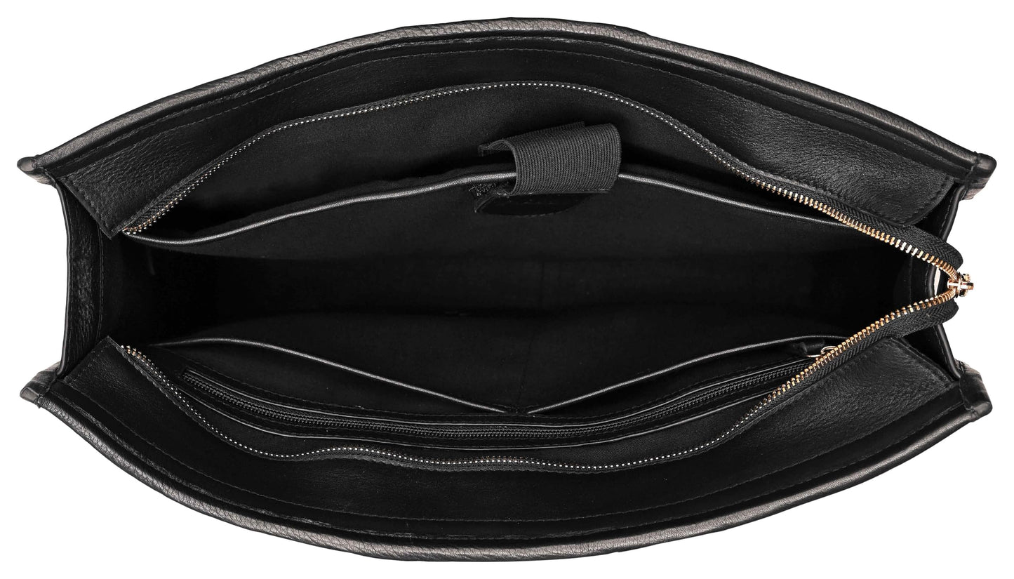 eske Matilda Genuine Leather Women's Tote Bag (Black)