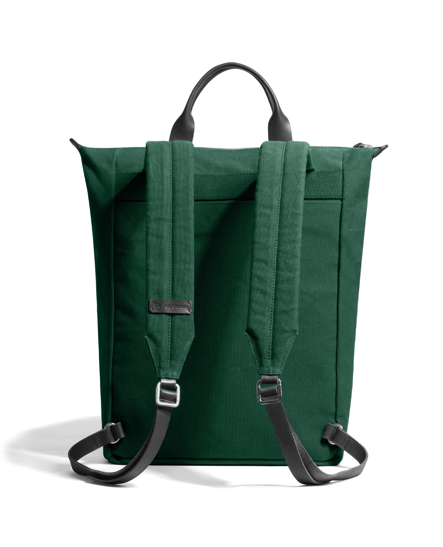 DailyObjects Stylish Cotton Canvas Pilot Backpack | Sturdy Leather Handles | Spacious Shoulder Travel/Office/College Bag For Boys, Girls | Lightweight | Multiple Pockets | Fits Laptops Up to 15"