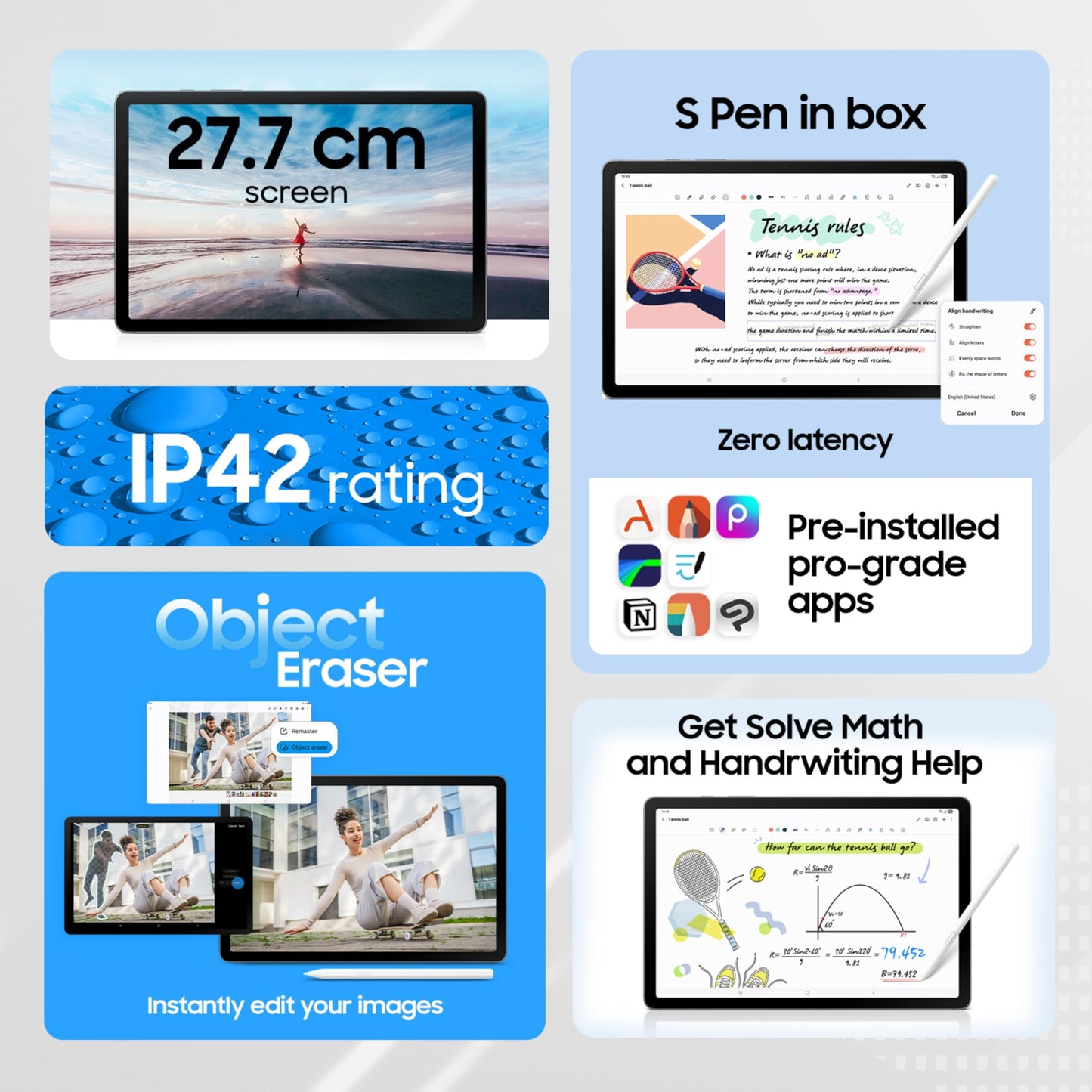 Samsung Galaxy Tab S10 Lite with AI, S Pen in-Box, 27.7 cm (10.9 inch) TFT LCD Display, 6 GB RAM, 128 GB Storage, Wi-Fi + 5G Tablet, Coralred