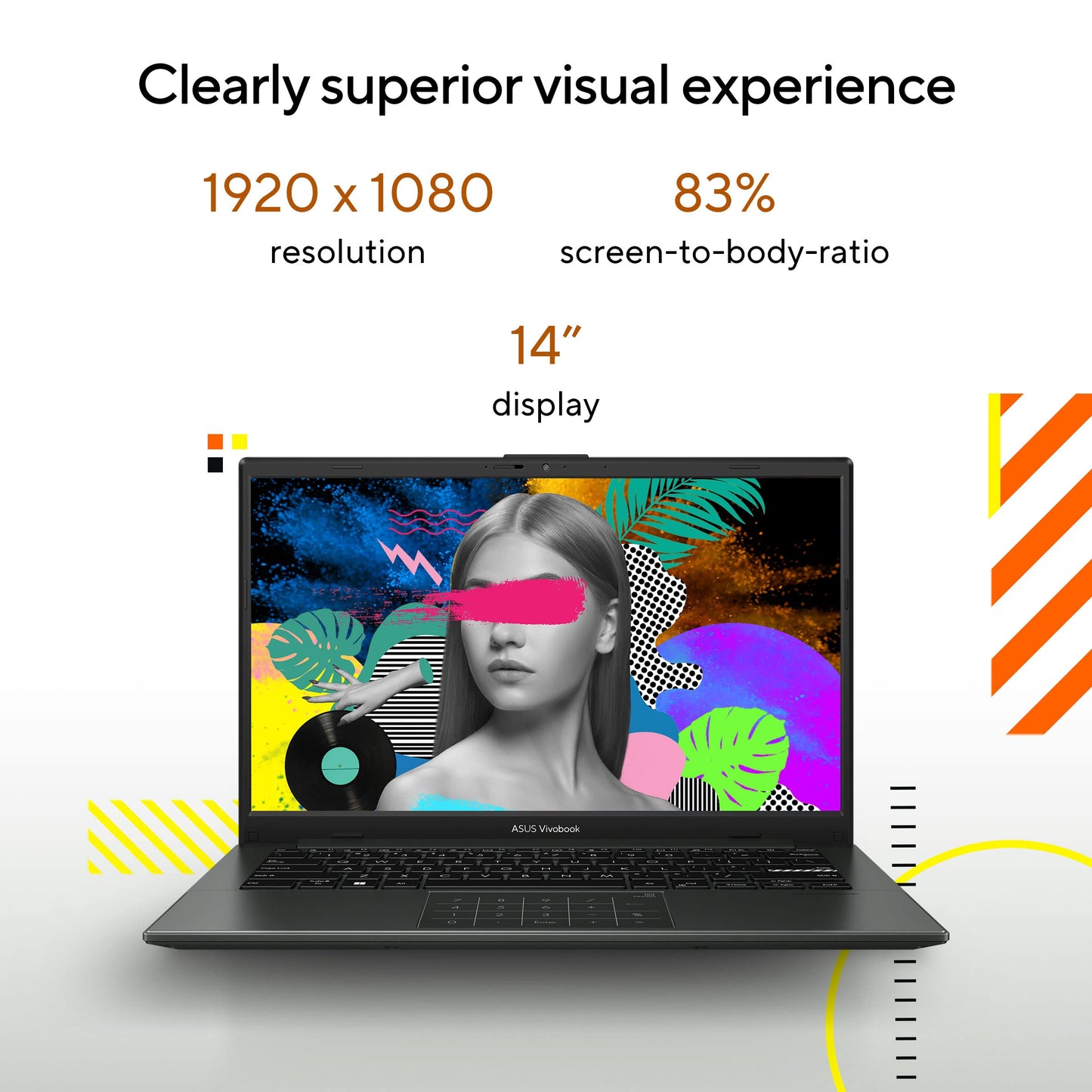 ASUS Vivobook Go 14, AMD Ryzen 3 7320U,Thin & Light (AMD Radeon iGPU/8GB RAM/512GB SSD/FHD/14/60Hz/42WHrs/Windows 11/M365 Basic (1Year)*/Office Home 2024/Mixed Black/1.38 kg) E1404FA-NK3325WS