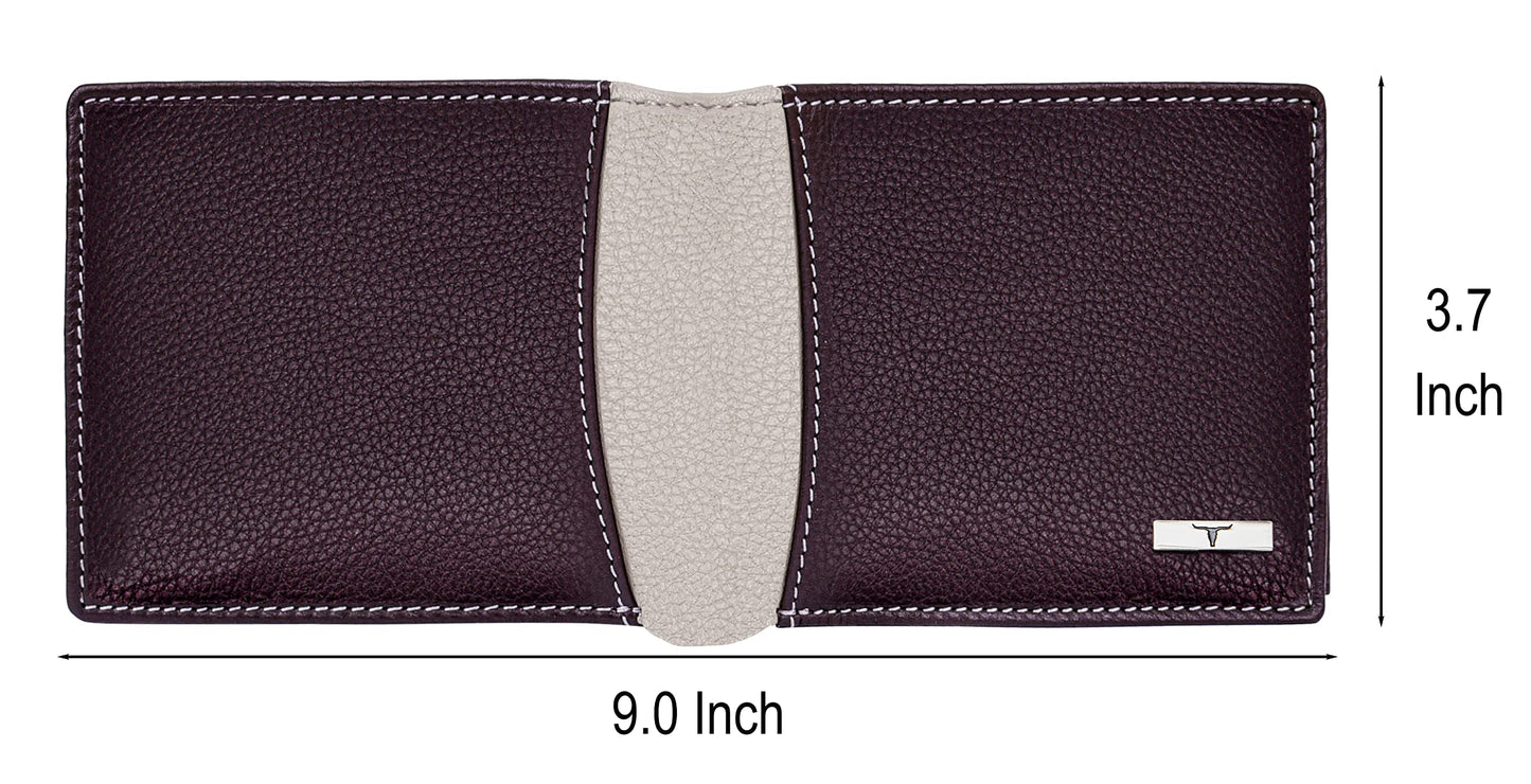 URBAN FOREST Ontario Brown/Sand Leather Wallet for Men