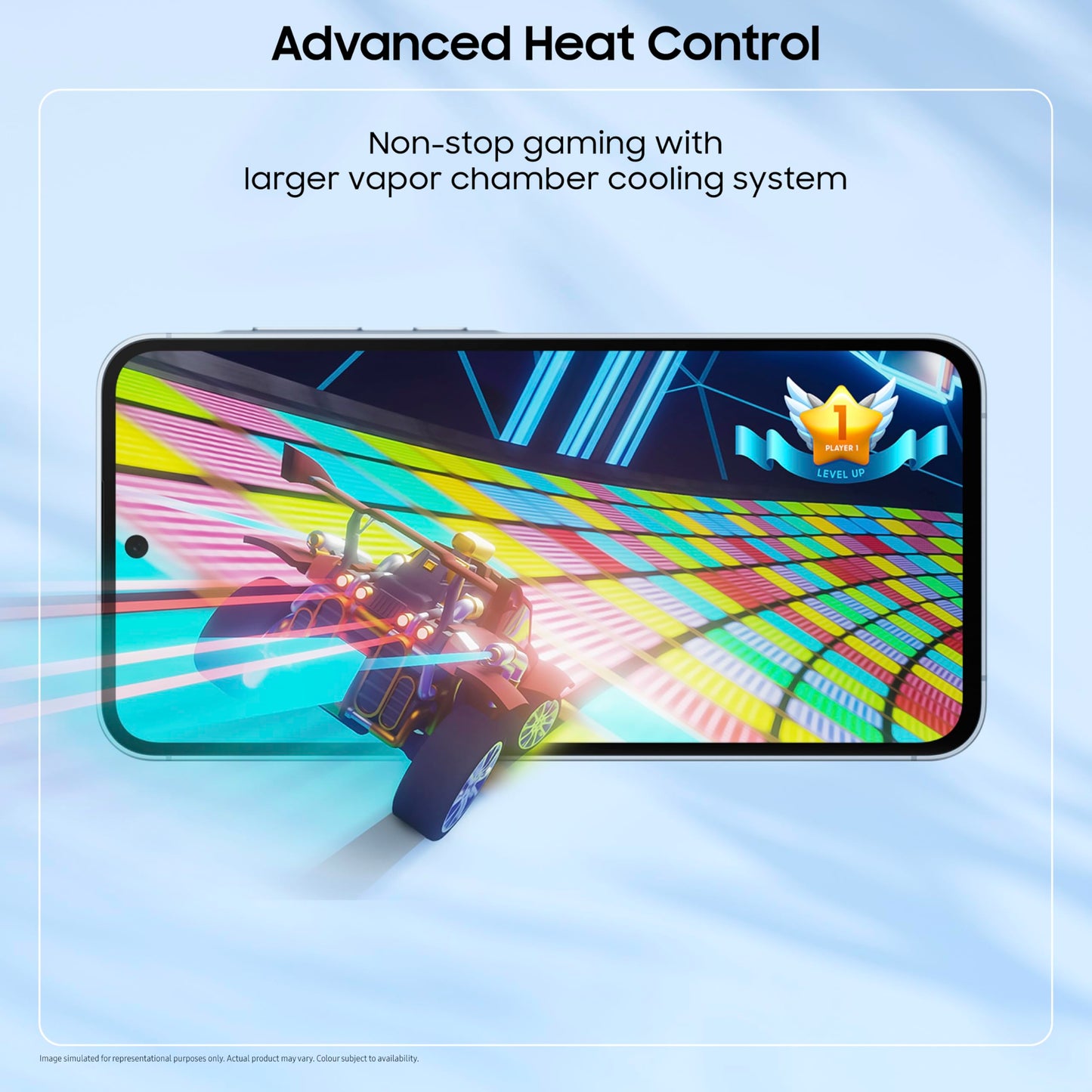 Samsung Galaxy A55 5G (Awesome Iceblue, 8GB RAM, 128GB Storage) | Metal Frame | 50 MP Main Camera (OIS) | Nightography | IP67 | Corning Gorilla Glass Victus+ | sAMOLED with Vision Booster