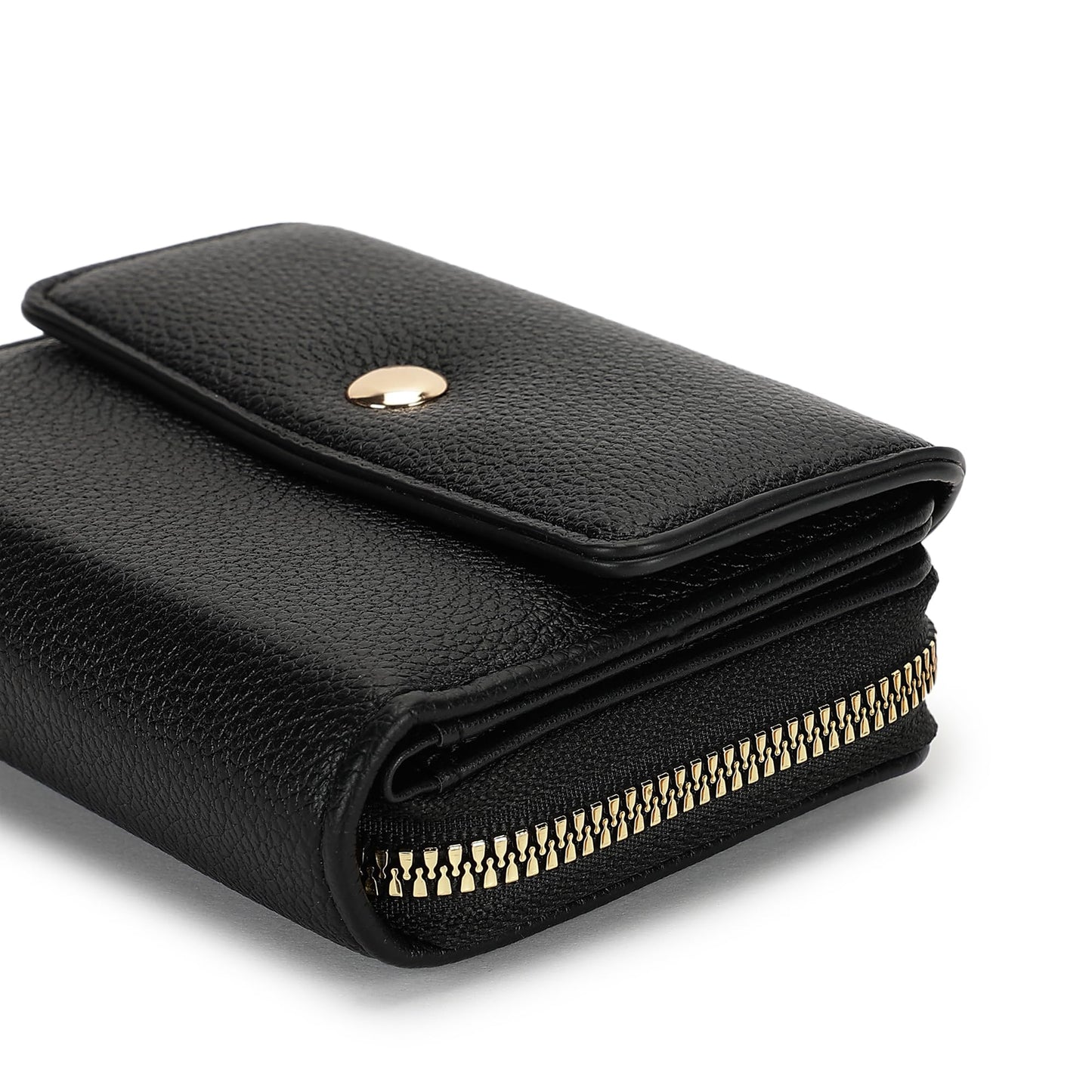 Fastrack Women's Mini Organizer Wallet | Flap Closure, Tri-Fold Design, Zip Coin Pocket, Card & Cash Slots | Compact & Organized | 6 Months Warranty