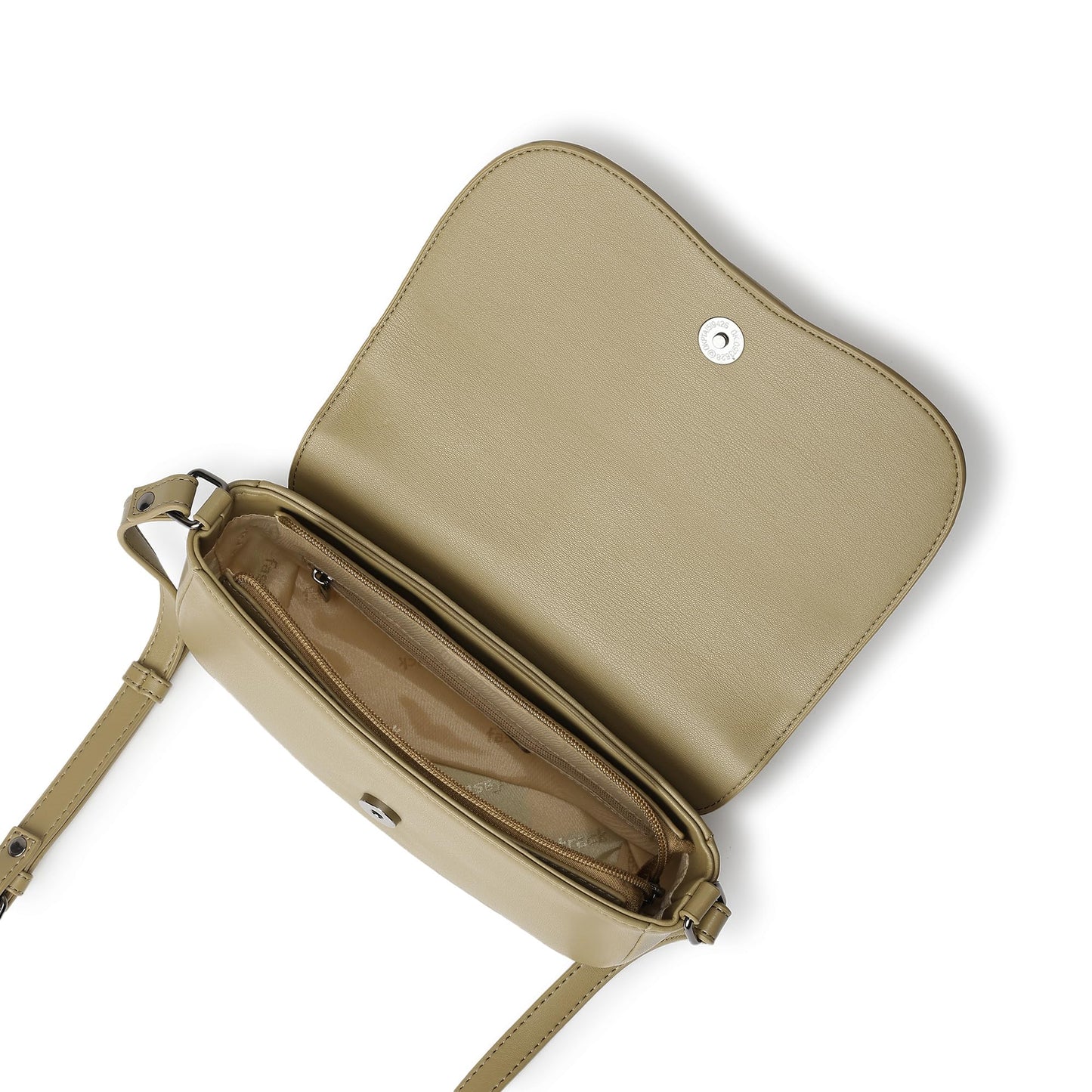 Fastrack On the Go Sling Bag for Women| Compact Crossbody with Magnetic Closure Flap, Adjustable Strap & Internal Zipper Pocket | Trendy Everyday Sling Bag for Women