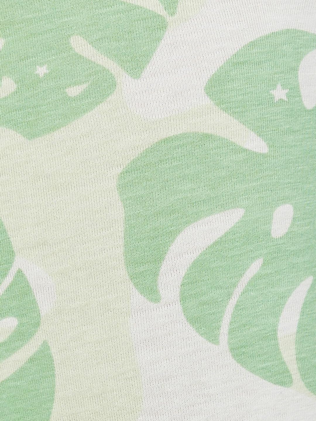Max Girls Printed Leggings (White_10-12 Y)