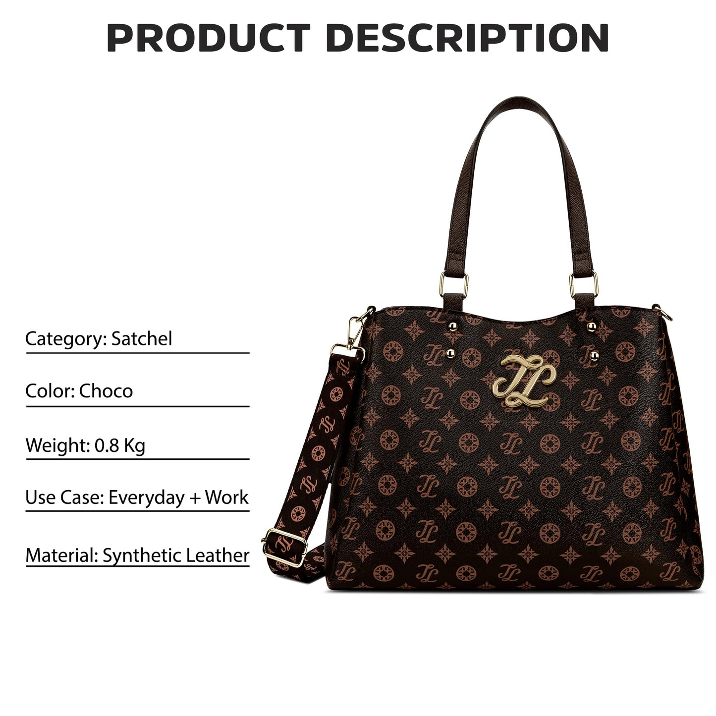 Lavie Signature Women's Albany 3 Compartment Satchel Bag | Satchel Handbag for Work | Ladies purse | Stylish Shoulder Bag | Gift for Women